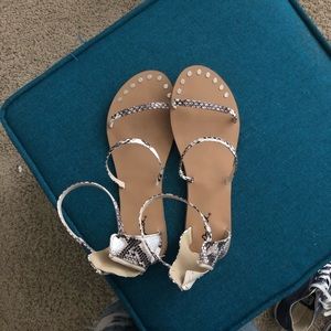Snake Skin Sandals